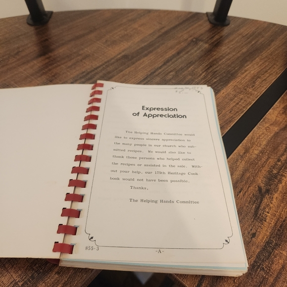 1983 Vintage 175th Heritage of Swamp Lutheran Church Cookbook - Picture 3 of 4